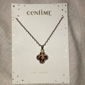 Cheetah print necklace